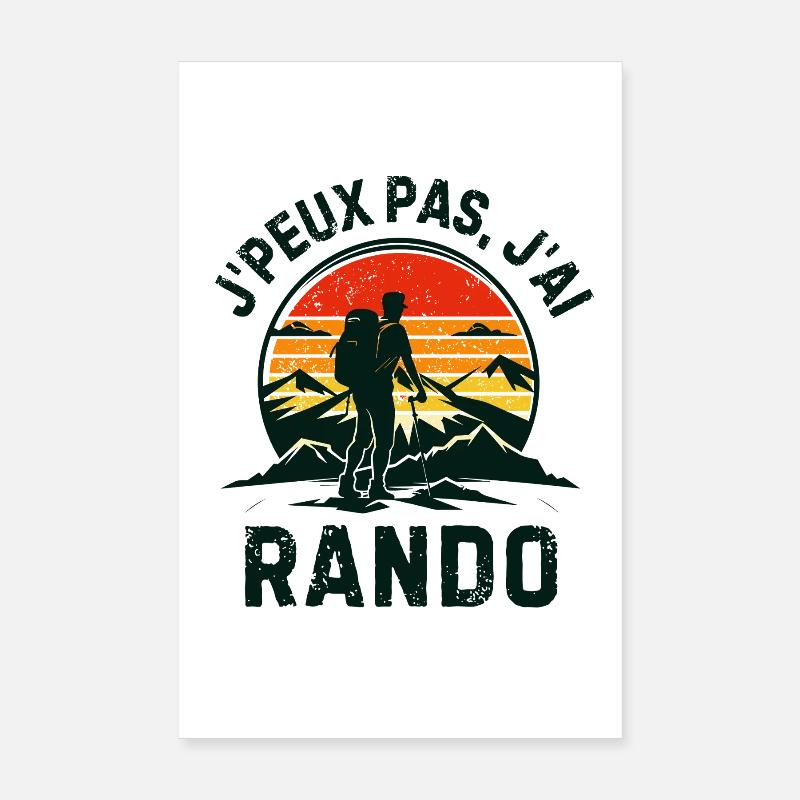 Rando randonne Poster 20 x 30 cm