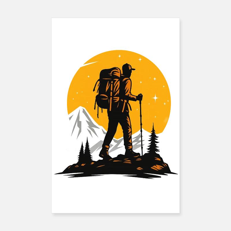 Wanderer Poster 20x30 cm