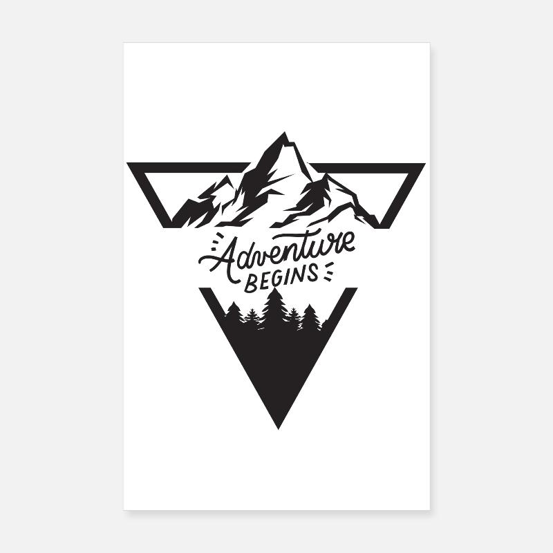 Mountain Adventure Poster 8" x 12" (20x30 cm)