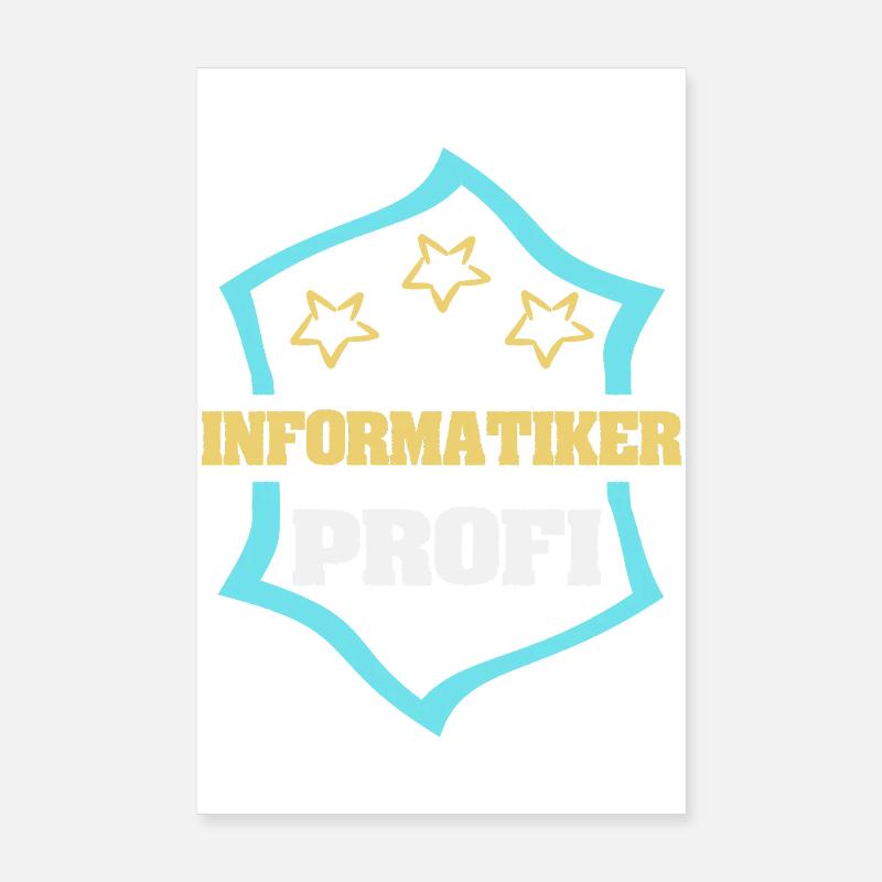 Beruf Informatiker Poster 20x30 cm