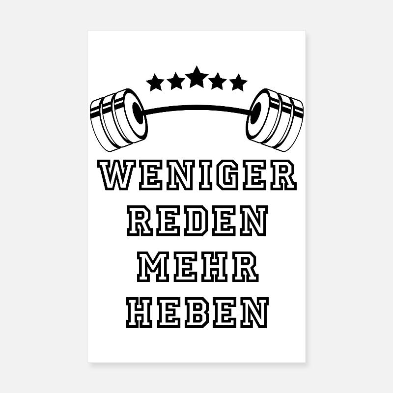 GYMNASE : Force et concentration Poster 20 x 30 cm