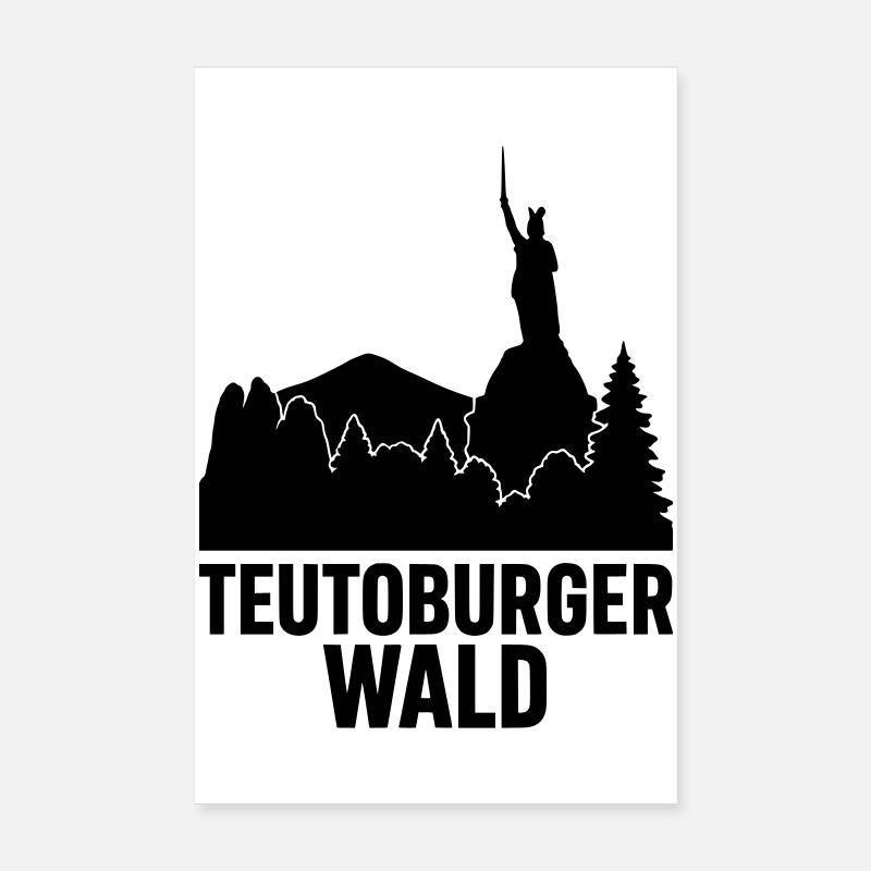 Forêt de Teutoburg Poster 20 x 30 cm