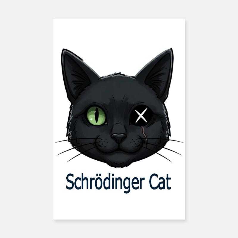 Chat Schrödinger Poster 20 x 30 cm