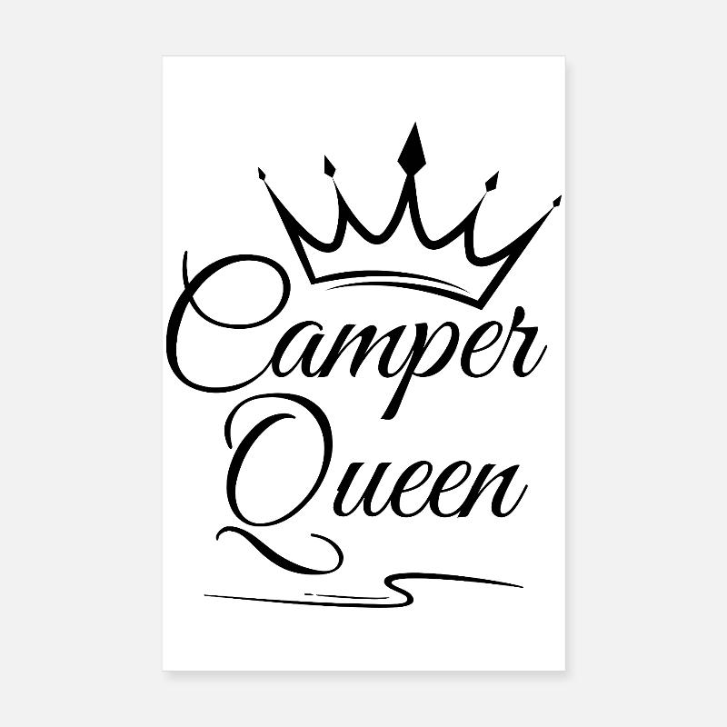 Camper Queen Poster 8" x 12" (20x30 cm)
