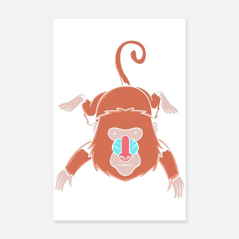 Affe Poster 20x30 cm