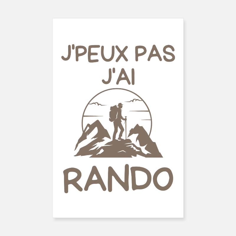 J'peux pas j'ai rando Poster 20 x 30 cm