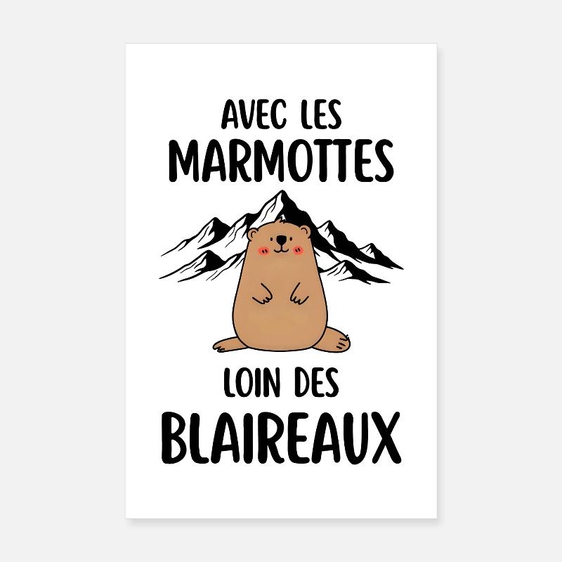 Murmeltier Poster 20x30 cm