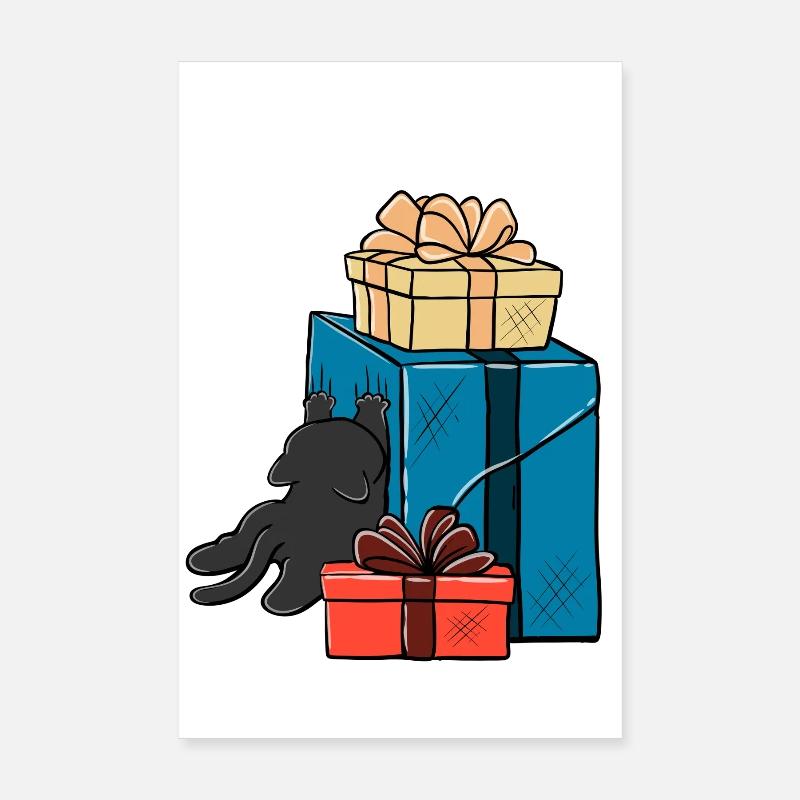 Cadeau chaos chat Poster 20 x 30 cm