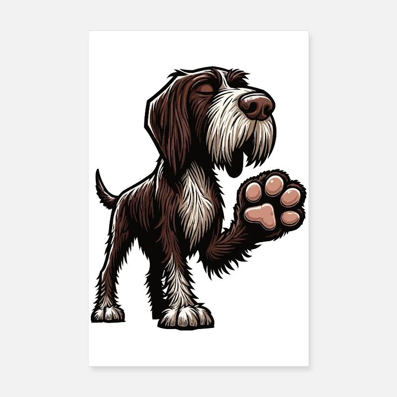 Deutsch Drahthaar Deutsch-Drahthaar Besitzer Poster 20x30 cm