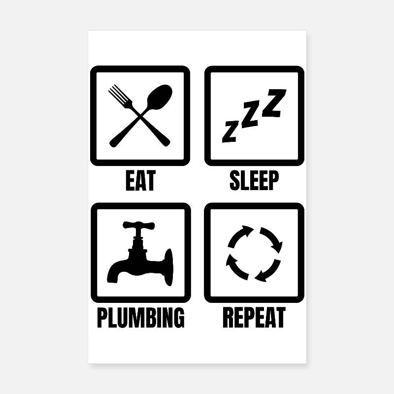 Installer Daily Routine Poster 8" x 12" (20x30 cm)