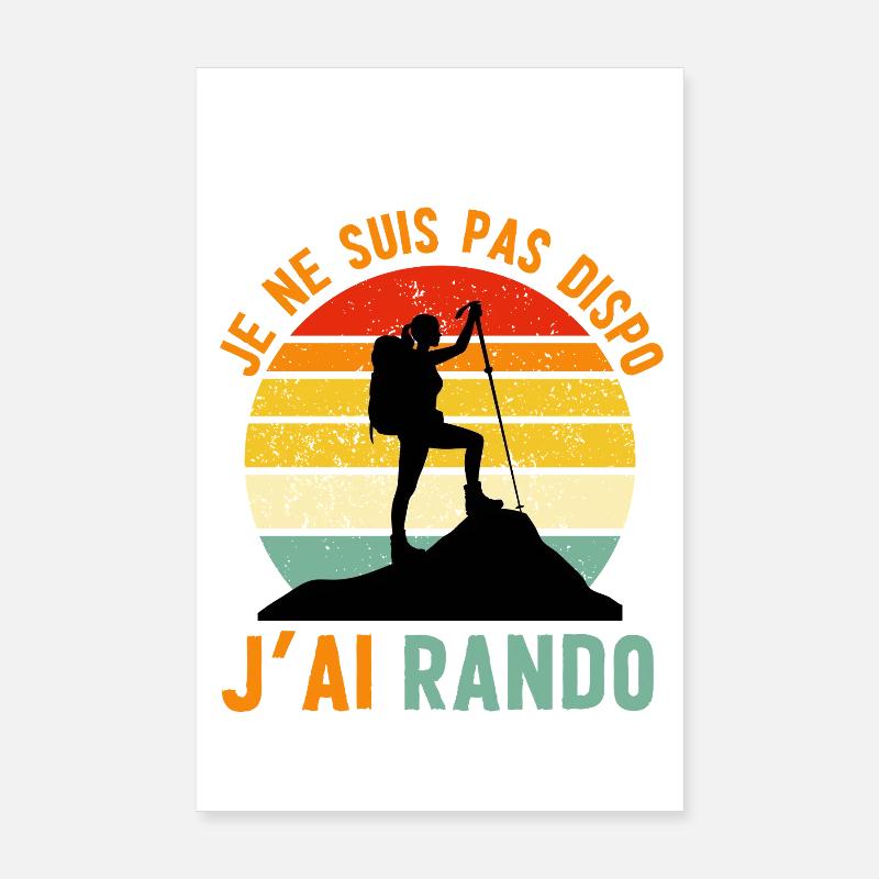Rando Attitude: Not available, I hiked Poster 8" x 12" (20x30 cm)