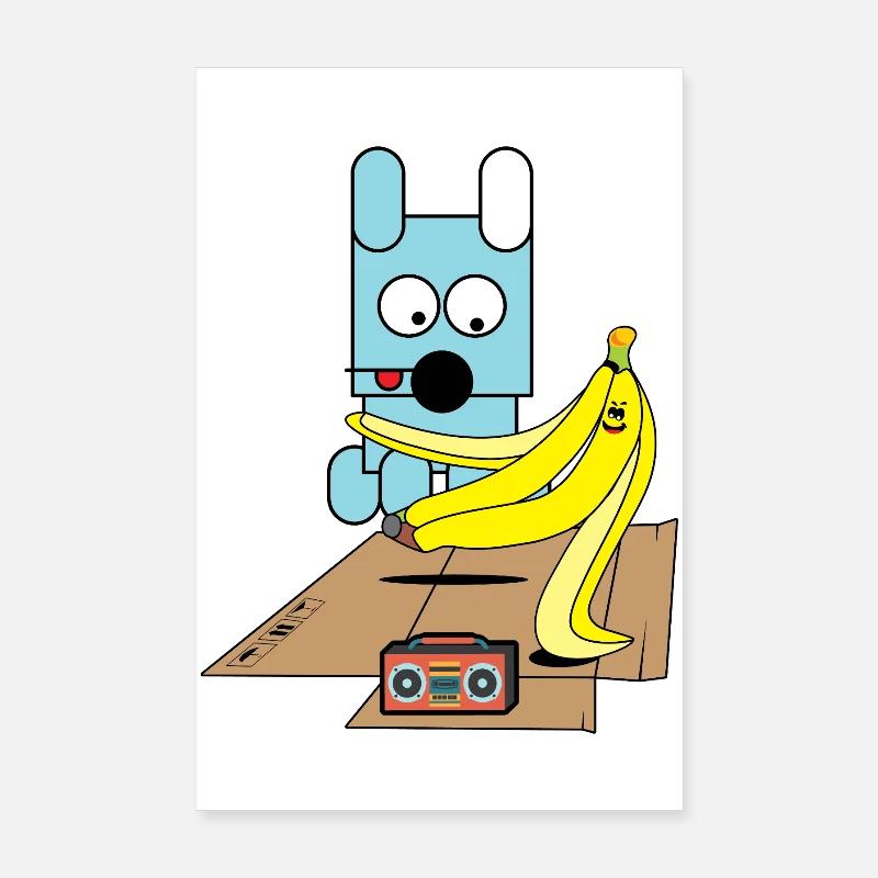 Petit Banane Boogie Poster 20 x 30 cm