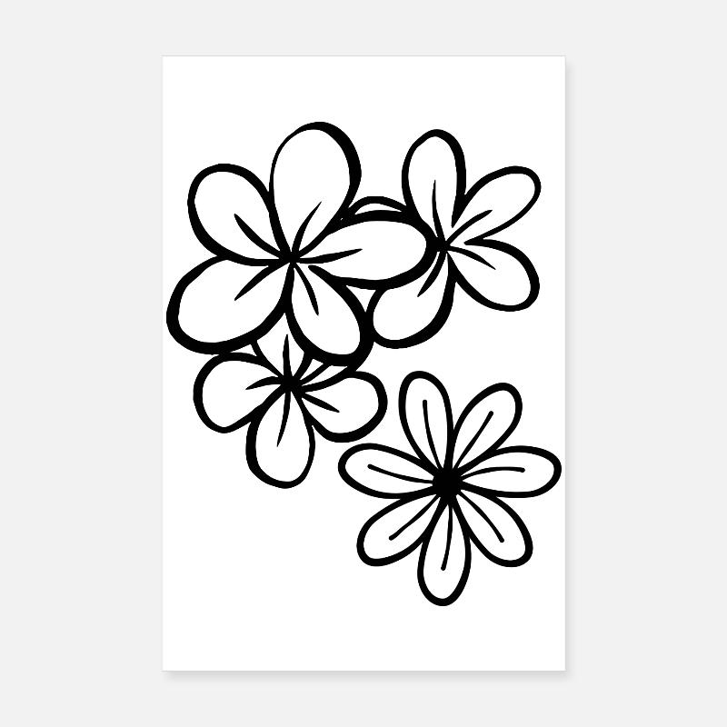 Fleurs Illustration  Poster 20 x 30 cm