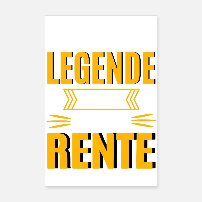 Legend retired Poster 8" x 12" (20x30 cm)