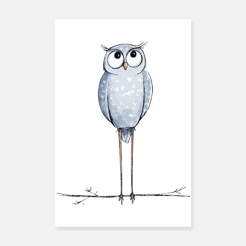 süße Eule Poster 20x30 cm