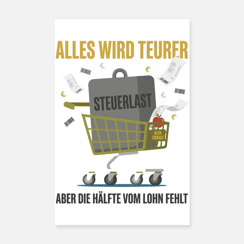 Alles Wird Teurer Poster 20x30 cm