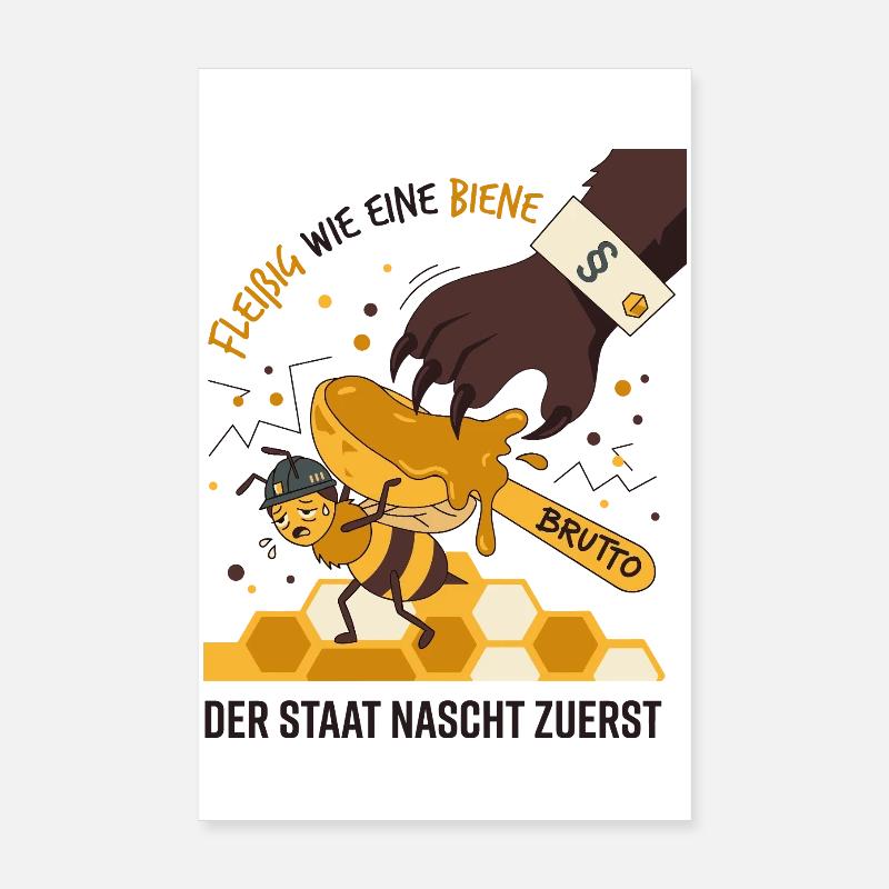 Industrieuse comme une abeille, l’État grignote d’abord Poster 20 x 30 cm