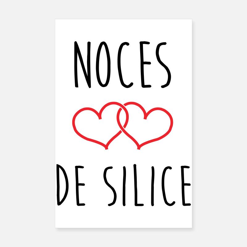 noces de Silice 77 ans de mariage Poster 20 x 30 cm