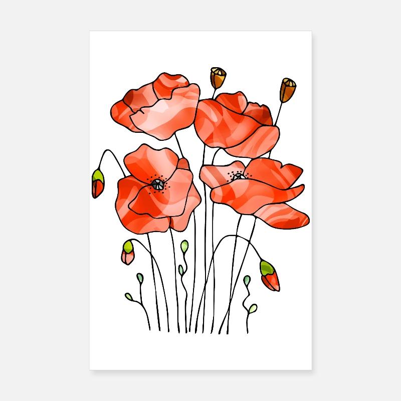 Blumen Poster 20x30 cm