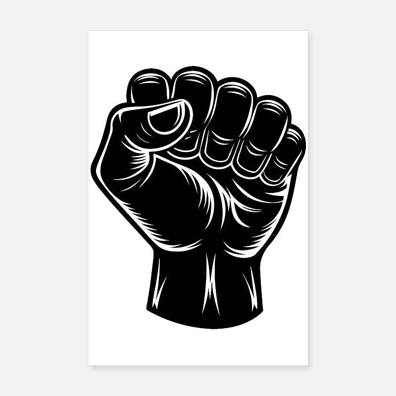 Geballte Faust Poster 20x30 cm