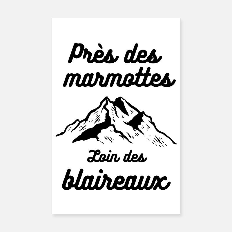 Humor über ein Murmeltier Poster 20x30 cm