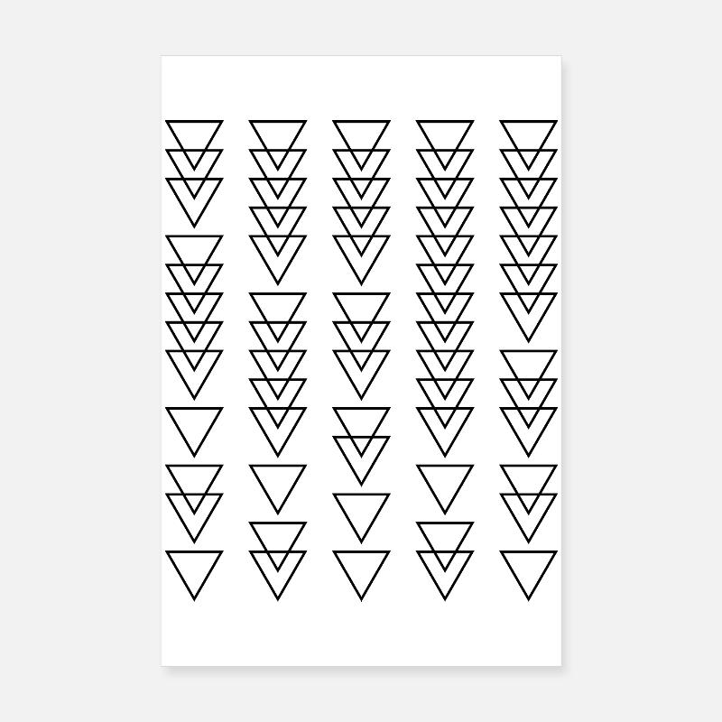 Dreiecks-Musterdesign Poster 20x30 cm