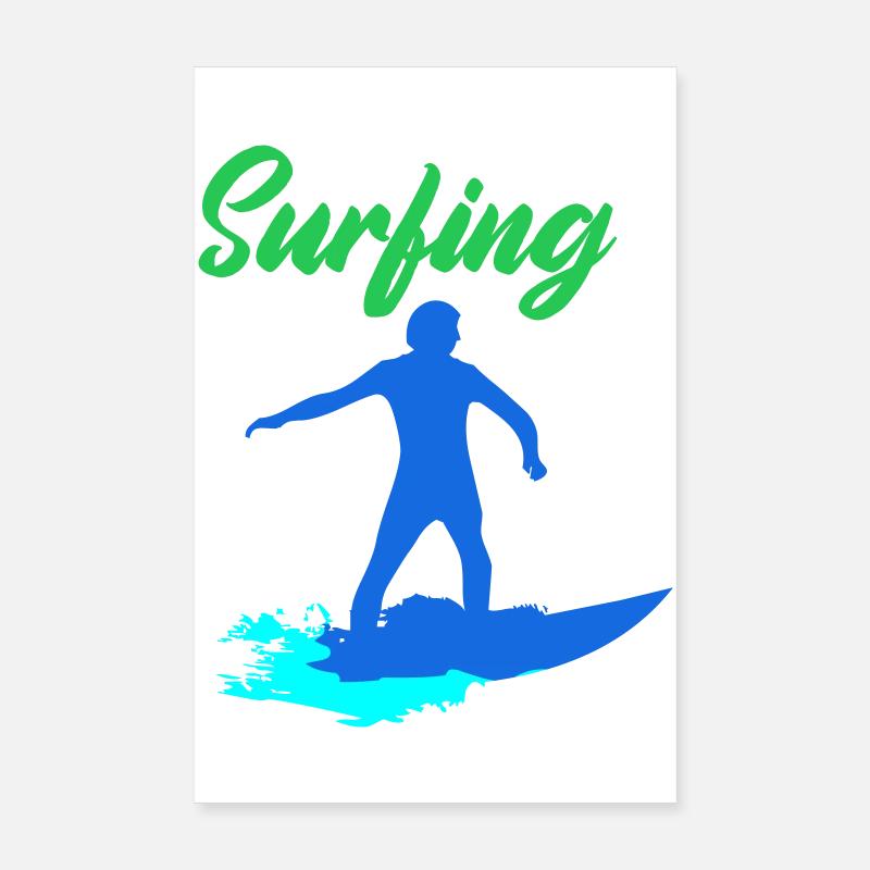 Surfeur Poster 20 x 30 cm
