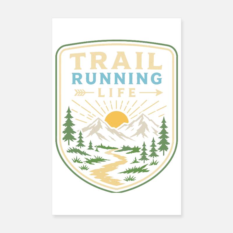 Trailrunning-Leben Poster 20x30 cm