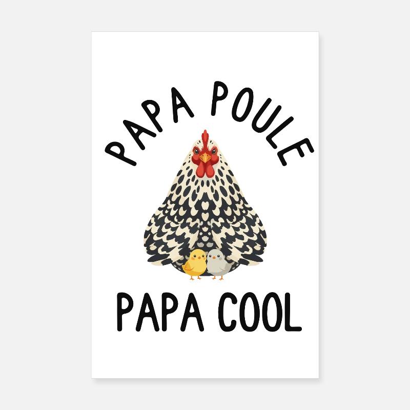 Daddy Hen Cool Daddy Poster 20x30 cm