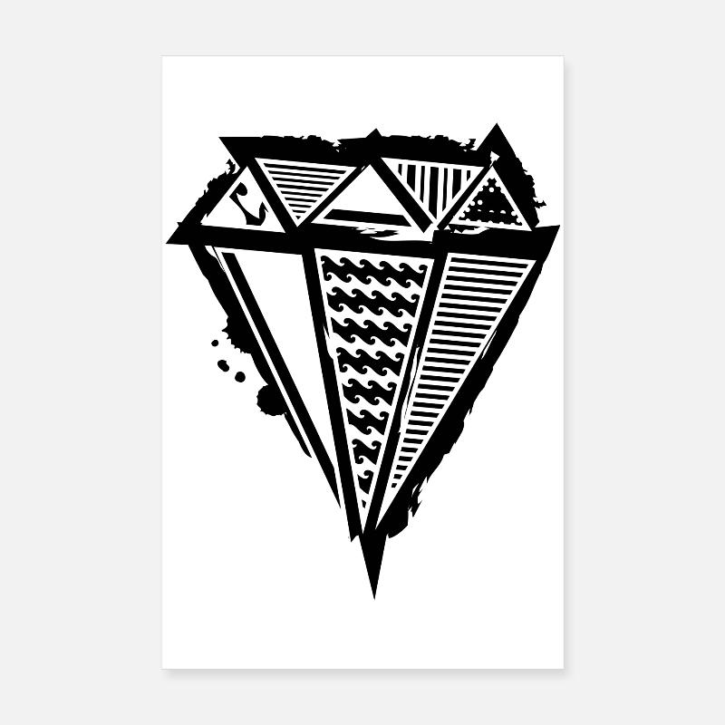 Diamant Graffiti Poster 20x30 cm