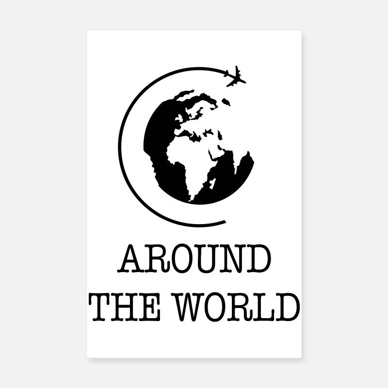 Weltreise Poster 20x30 cm