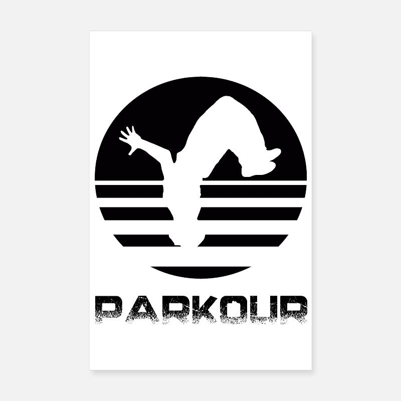 Parkour - Poster 8" x 12" (20x30 cm) - white