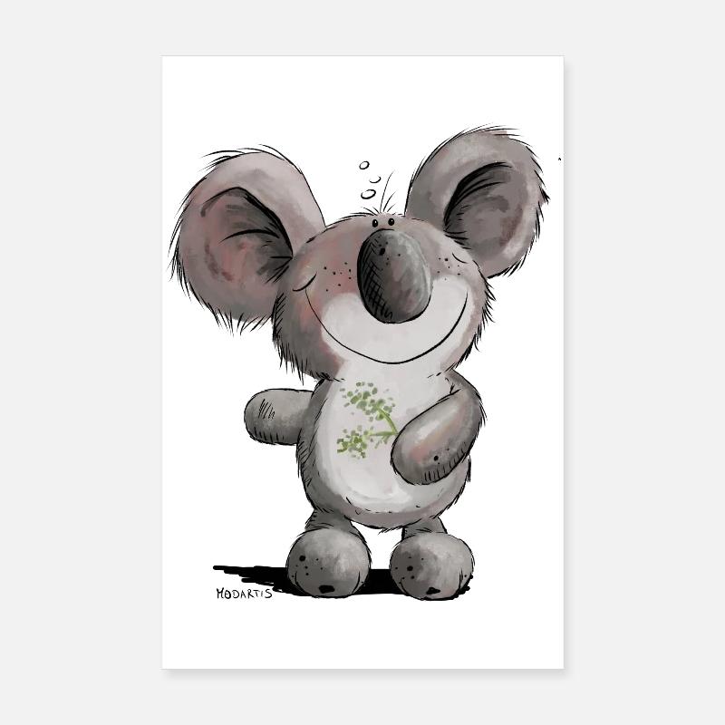 Drolliges Koala Bärchen Poster 20x30 cm