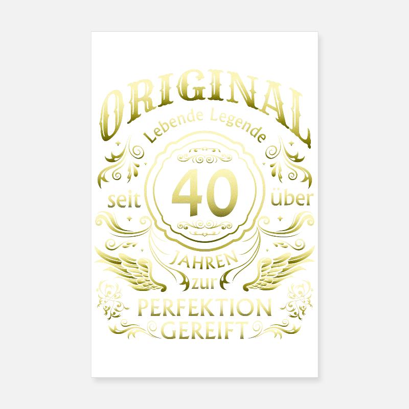 40 years matured Poster 8" x 12" (20x30 cm)