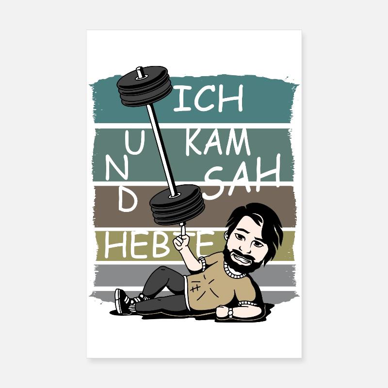 Ich kam sah und Hebte Poster 20x30 cm