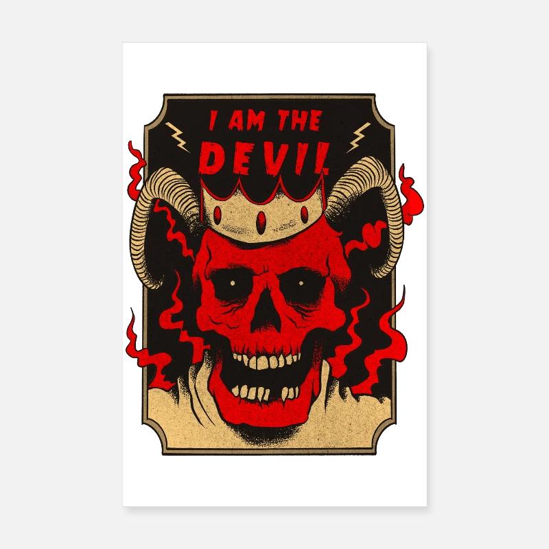 I am the devil design Poster 8" x 12" (20x30 cm)