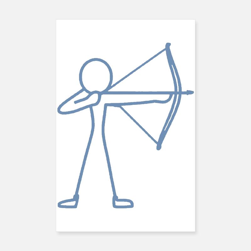 Archer à l’arc à l’arc à l’arc Poster 20 x 30 cm