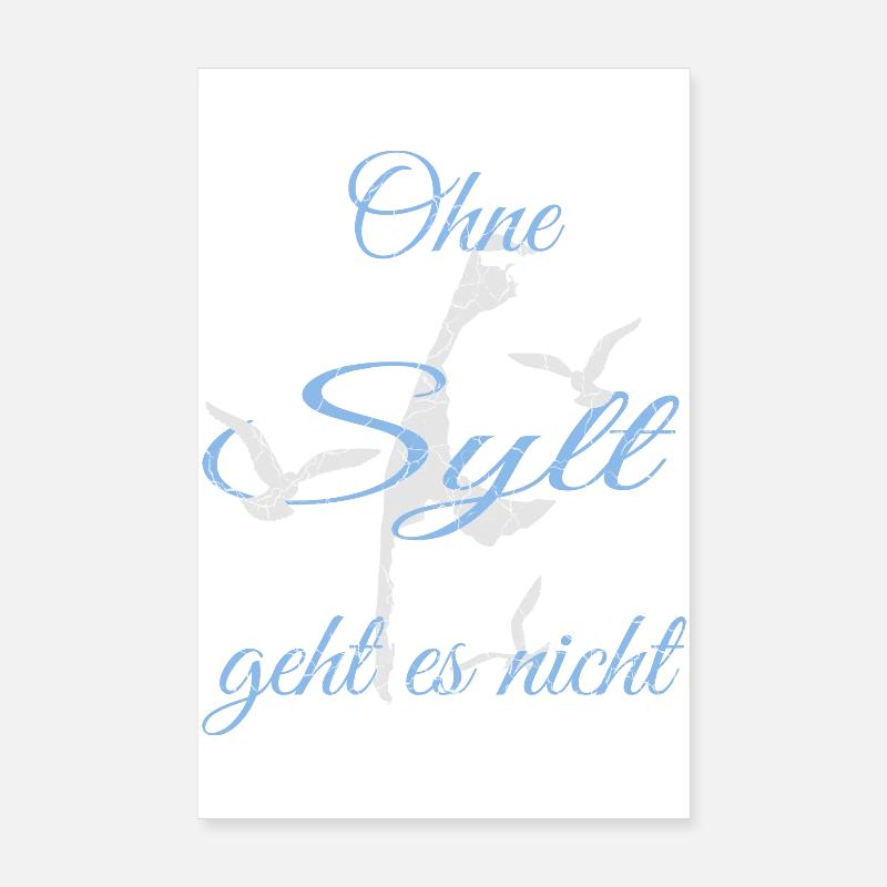 Sylt Motiv Poster 20x30 cm