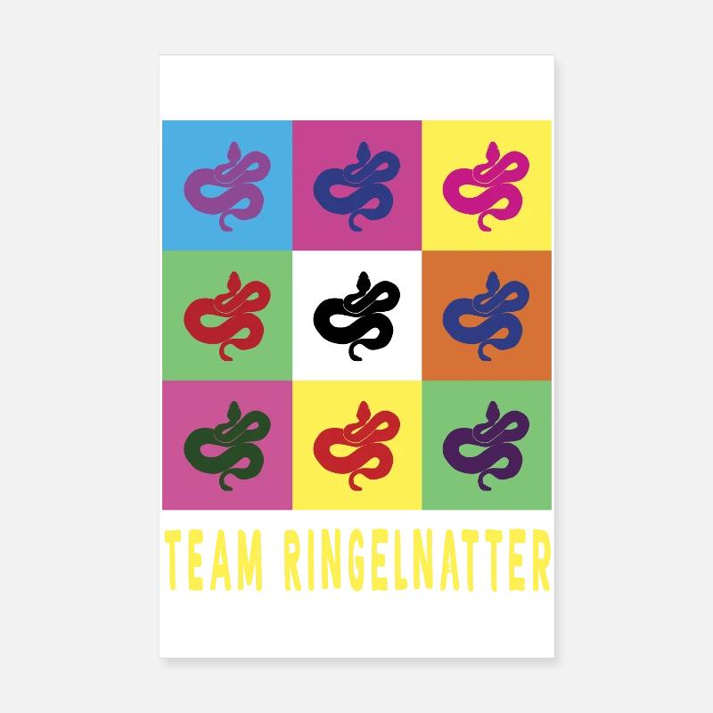 Team Ringelnatter Poster 20x30 cm