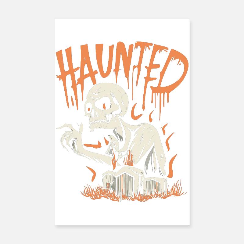 Haunted Skeleton Poster 20x30 cm