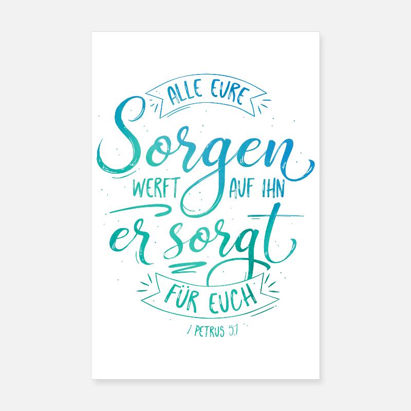 Déchargez-vous sur lui de tous vos chagrins Poster 20 x 30 cm