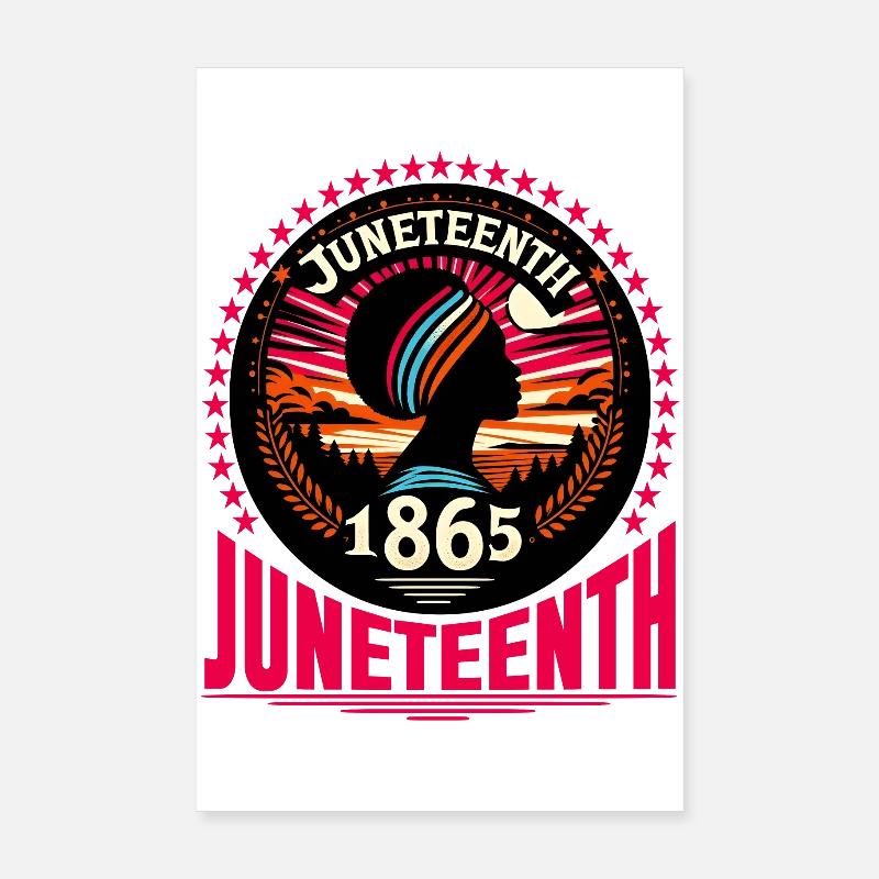 Juneteenth feiern: Freiheit, Erbe, Einheit Poster 20x30 cm