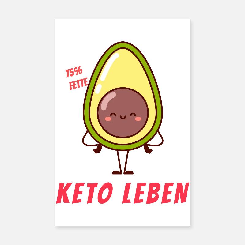 Keto Leben Poster 20x30 cm