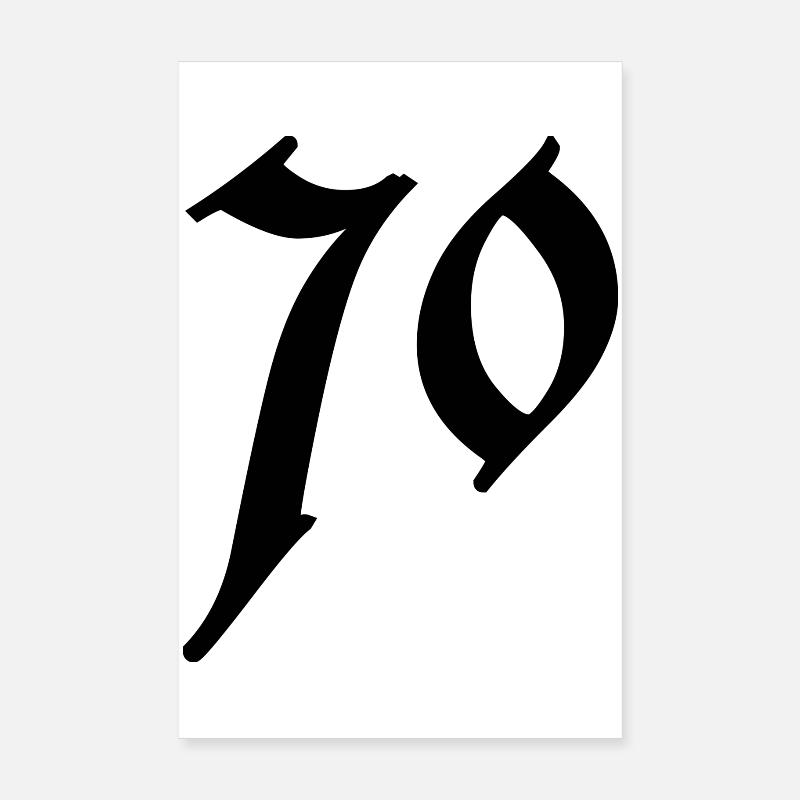 70. 70 ANS. 70e ANNIVERSAIRE. ANNIVERSAIRE 70 ANS. Poster 20 x 30 cm