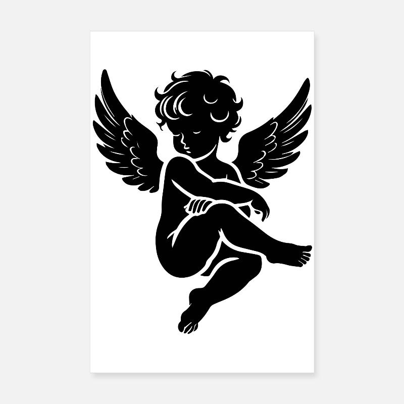 Ein zarter Engel als himmlische Begleitung Poster 20x30 cm