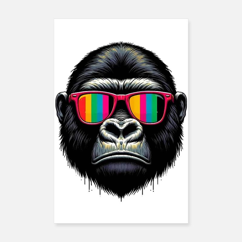 Gorille Poster 20 x 30 cm