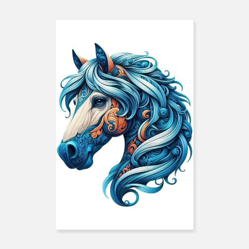 Pferd Poster 20x30 cm