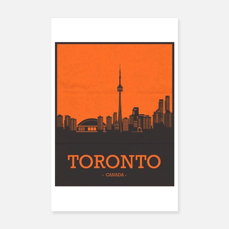 Toronto Canada Skyline Poster 20x30 cm