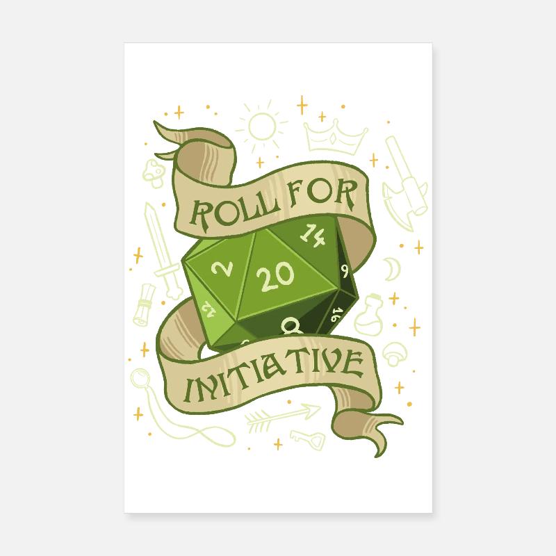 Roll for Initiative – L’aventure commence Poster 20 x 30 cm