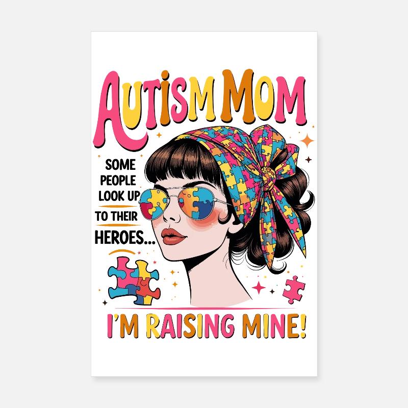 AUTISMUS-MUTTER Poster 20x30 cm